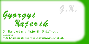 gyorgyi majerik business card